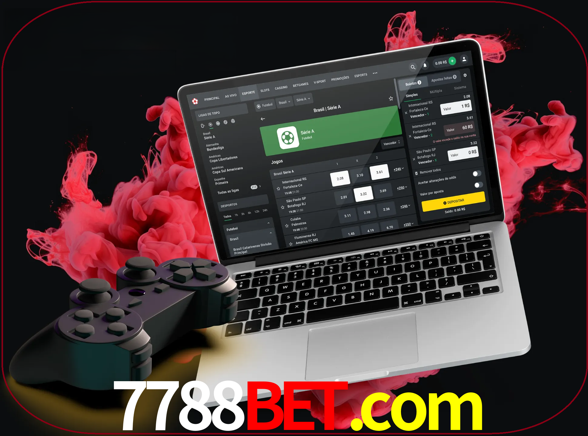 Visite a secção especial de jogos de vídeo em 7788bet para descobrir em que jogos pode apostar e ganhar muito dinheiro.