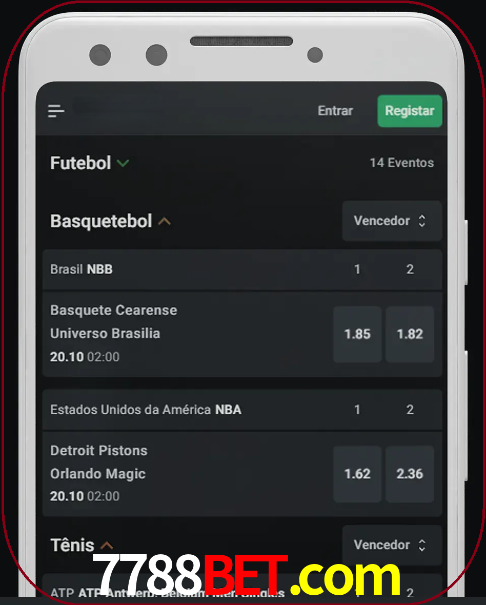 Aposte e assista aos esportes em formato ao vivo.