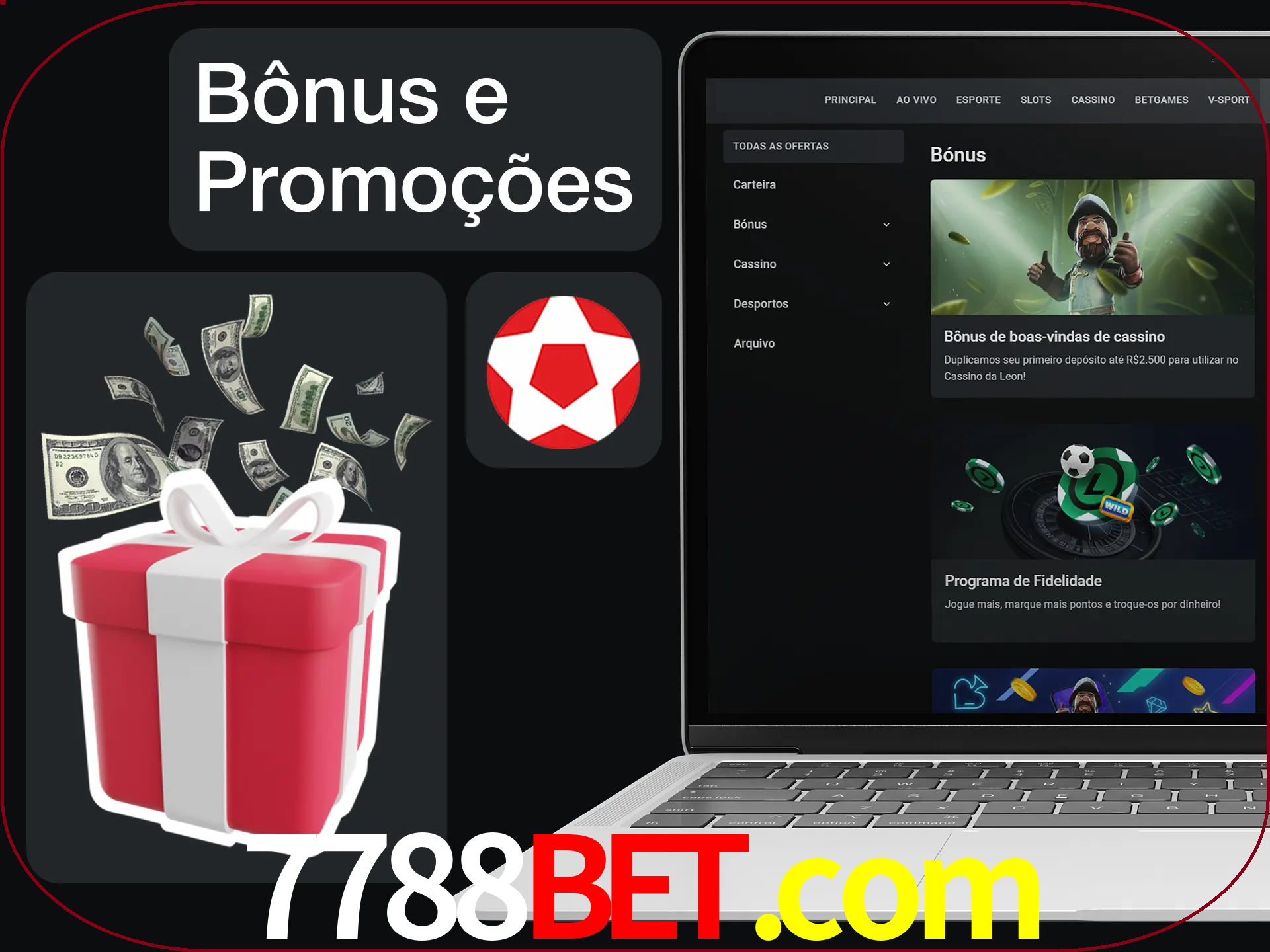 Verifique se há novos bônus e promoções.